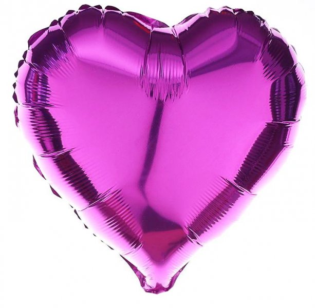 Rose Red Heart Shape Mylar Balloon