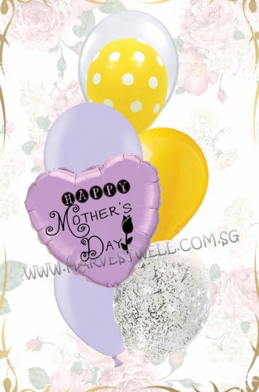 Customize Purple Pastel Balloon Bouquet